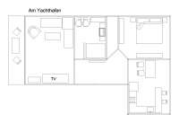 Ferienwohnung Am Yachthafen in Stralsund Grundriss